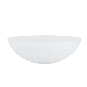 5-3/8 in. Frosted Torchiere Replacement Glass Shade