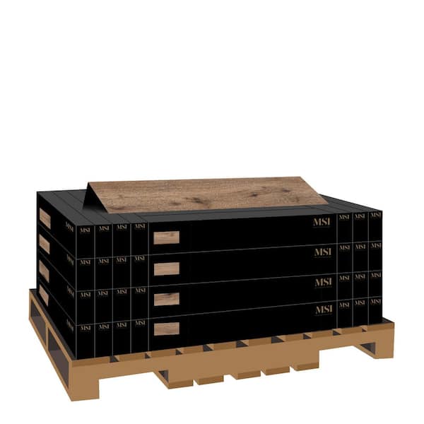 TrafficMaster Take Home Sample - Edwards Oak Waterproof Rigid Core