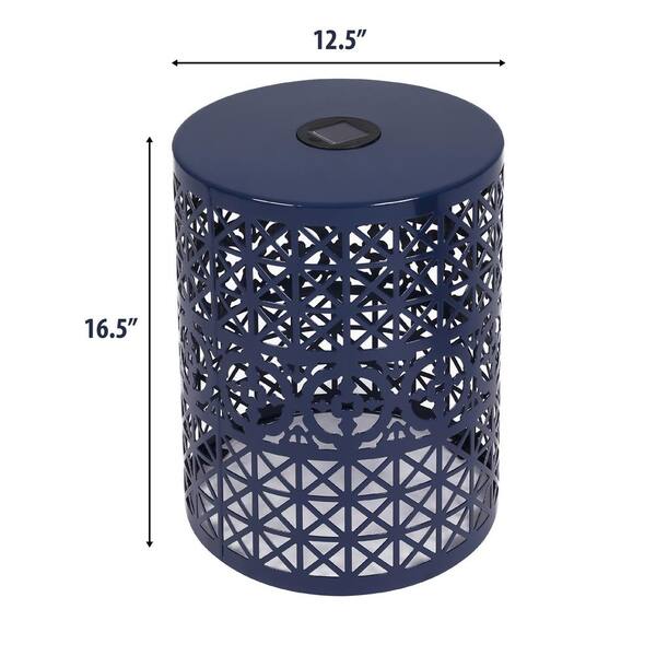 フルセット【ON-U LIFE】MY ON ROUND SIDE TABLE Zeus & Ruta Dark Blue Round Metal Outdoor Side Table with