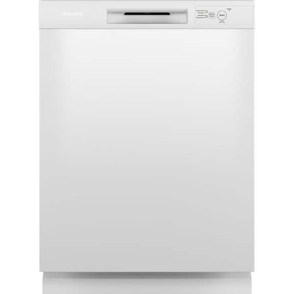 Hotpoint 24 in. Front Control Built-In Tall Tub Dishwasher in White with 4-Cycles and Simplified Installation, 60dBA