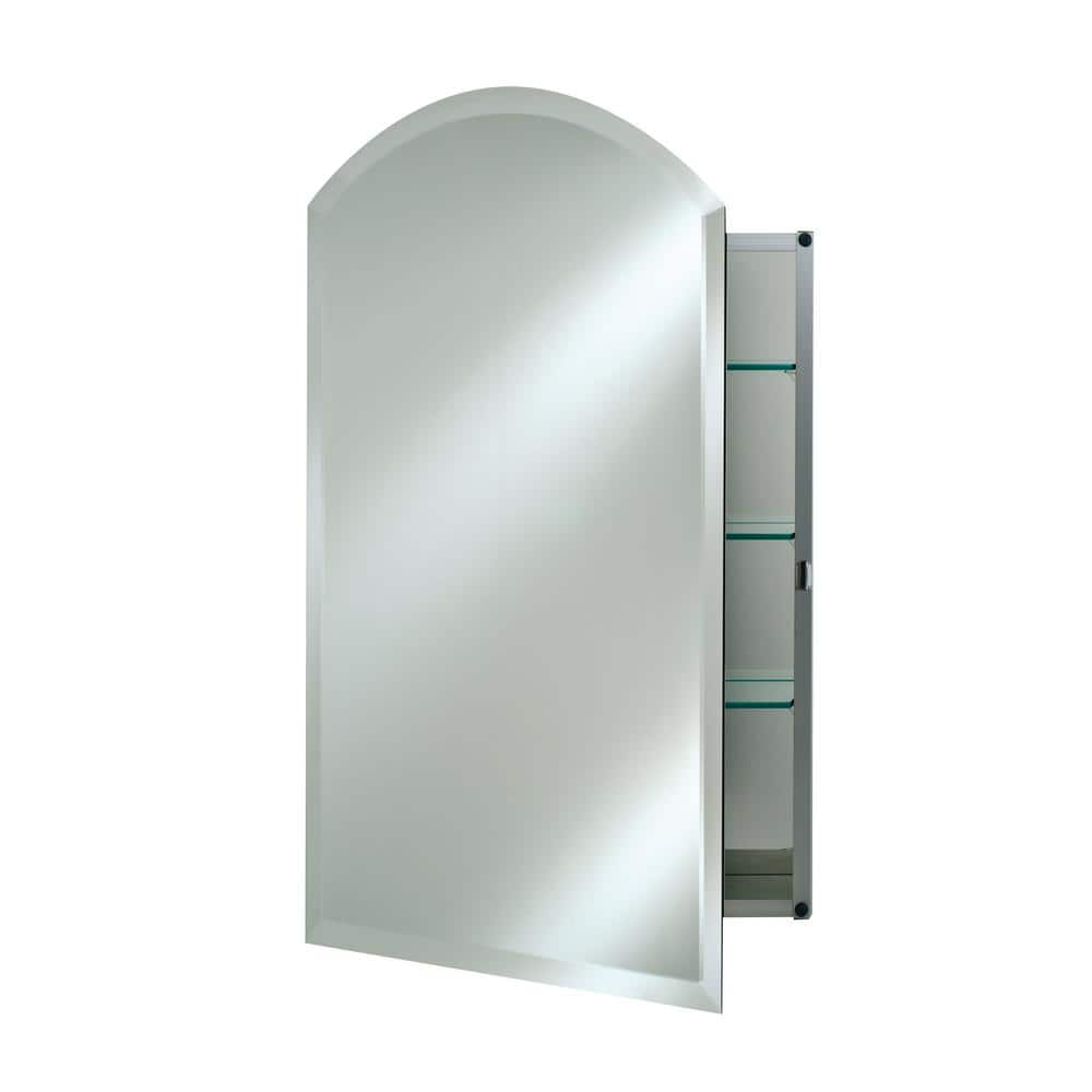 Davion 16'' W 36'' H Recessed Frameless Medicine Cabinet with Mirror and 4  Adjustable Shelves