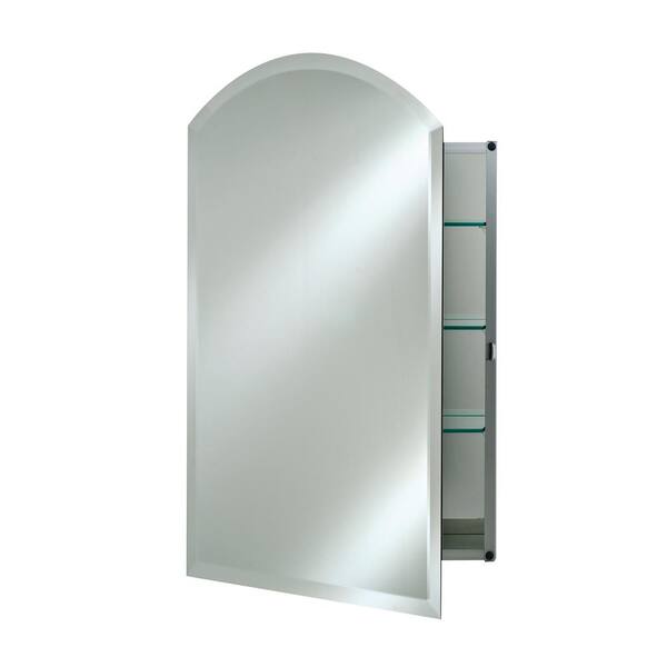 Jensen Focus 16in x 22in White Recess-Mounted Medicine Cabinet