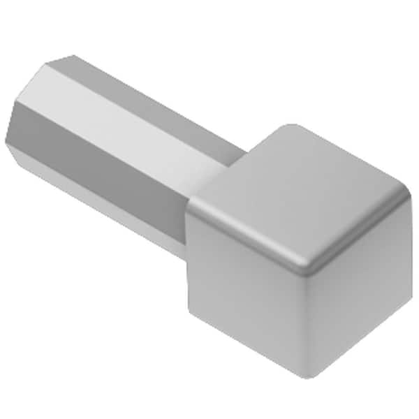 Schluter Quadec Satin Anodized Aluminum 3/8 in. x 1 in. Metal Inside/Outside Corner