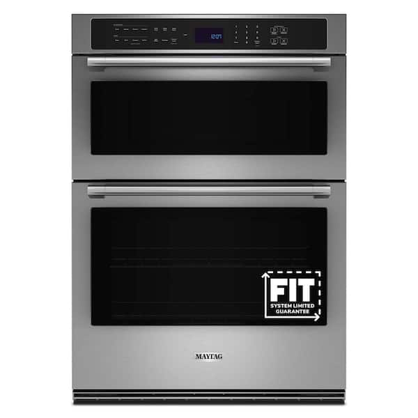 30 in. Electric Wall Oven & Microwave Combo in. Fingerprint Resistant Stainless Steel with Convection and Air Fry