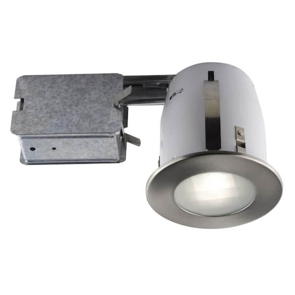 Unbranded 4-in. Brushed Chrome Recessed LED Lighting Kit with GU10 Bulb Included