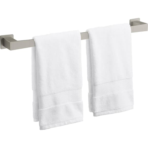 Honesty 24 in. Wall Mounted Towel Bar in Vibrant Brushed Nickel