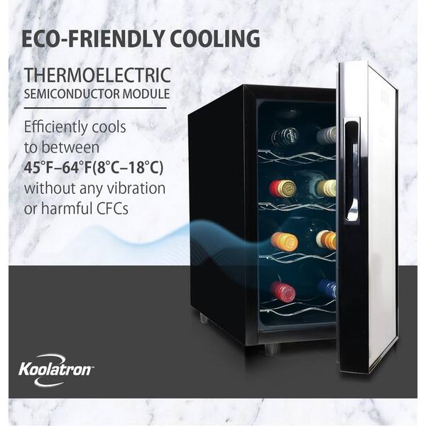 Koolatron 8 Bottle Countertop Freestanding Wine Chiller Wc 08 The Home Depot