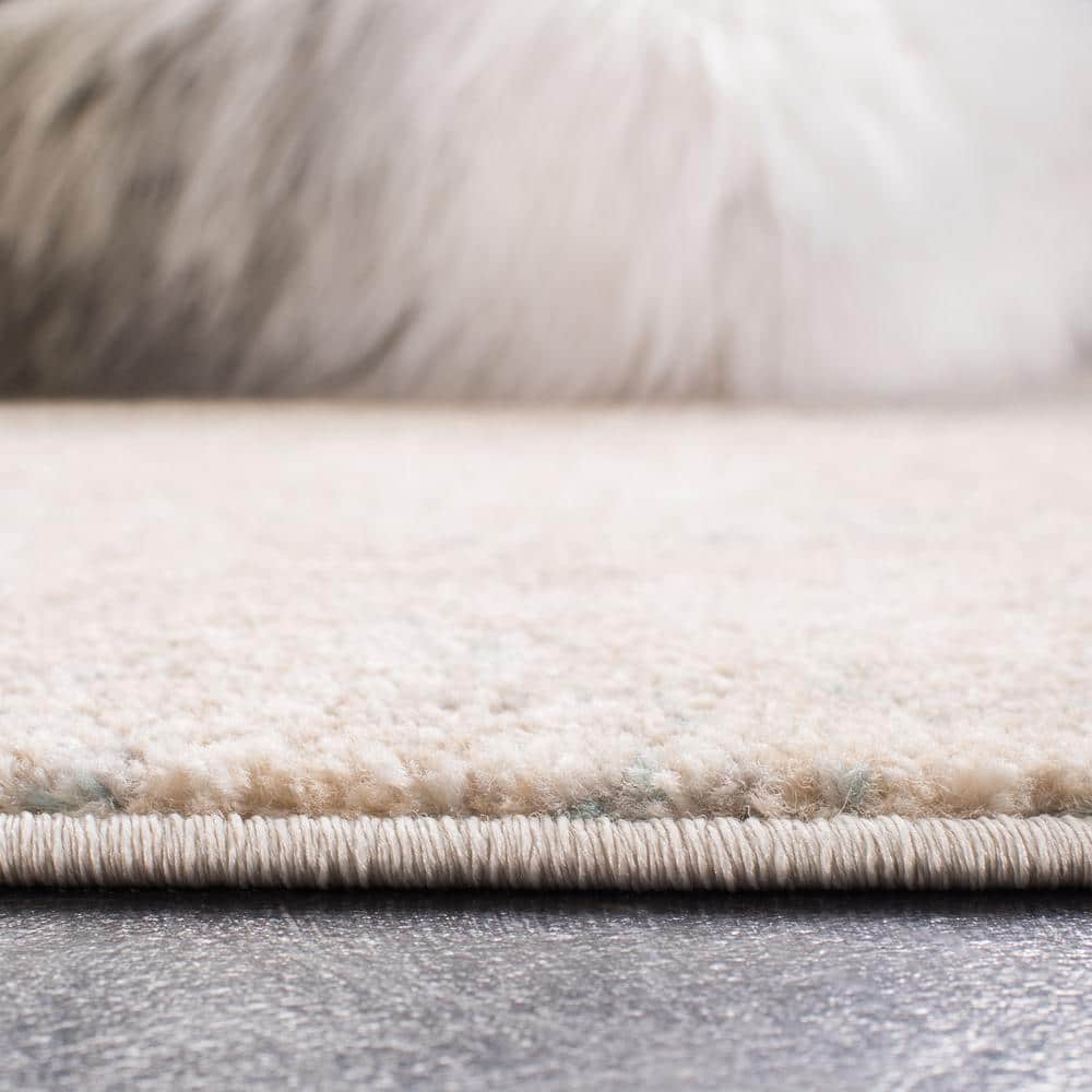 Gray Washable Reversible 9' x 12' Synthetic Area Rug
