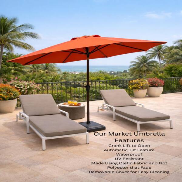 brandsmart patio umbrella Banana Cantilever 10 ft. Red Patio Umbrella