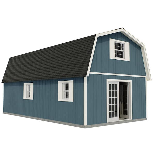 Best Barns Handcrafted Homestead XL 16 ft. x 28 ft. Two-Story Wood Barn Kit with Loft (Staircase Included)