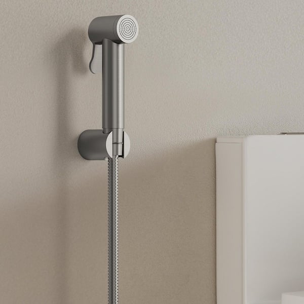 1 Handle Single Cold Bidet Faucet Space-Saving in Brushed Nickel