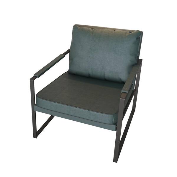Wateday Green PU Leather Arm Chair with Cushion