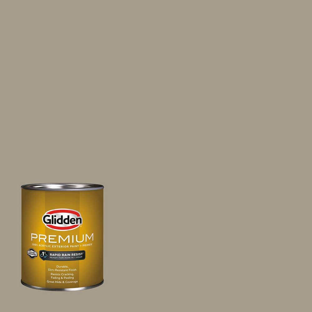 Glidden Premium 1 qt. PPG1024-5 Stonehenge Greige Semi-Gloss