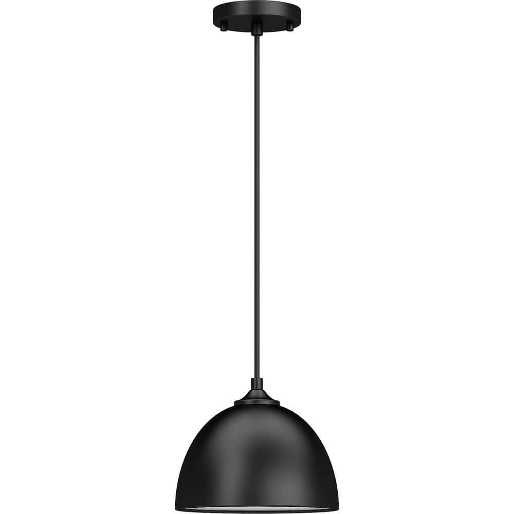 1-Light Black Dome Shaded Pendant Light with Steel Shade price history on PriceWatchPro