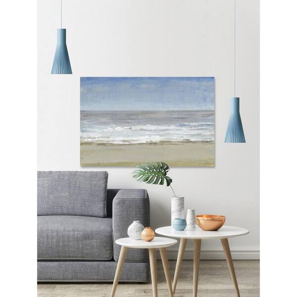 Unbranded 40 in. H x 60 in. W "Beach Walking Day I" by Marmont Hill Canvas Wall Art