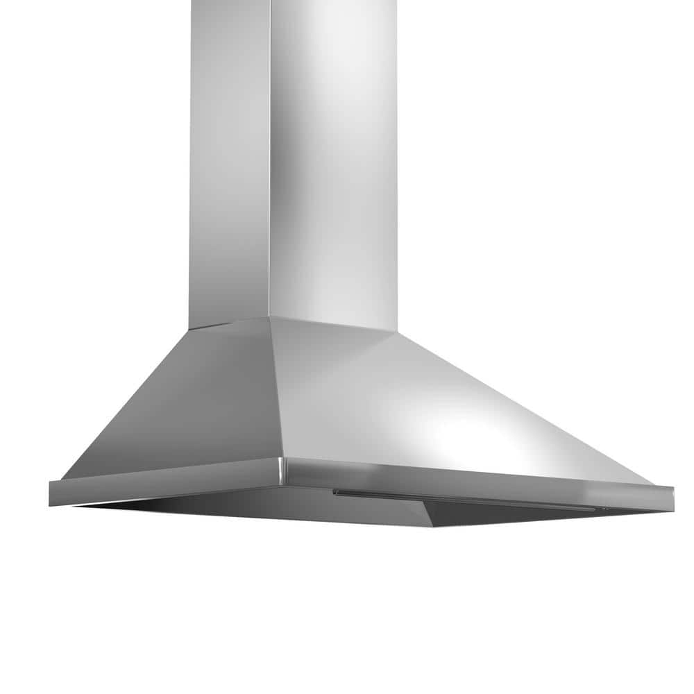 36 in. 400 CFM Convertible Vent Wall Mount Range Hood in Stainless Steel -  ZLINE Kitchen and Bath, 696-36