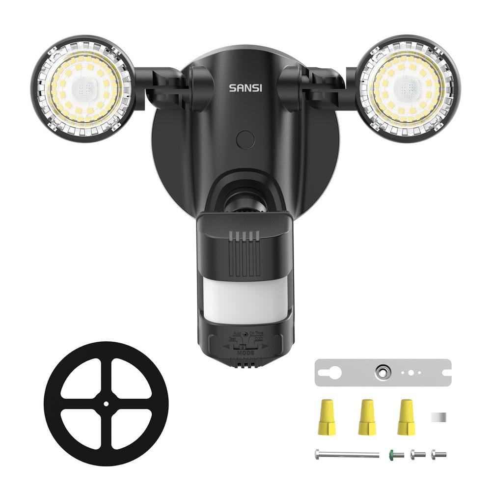 300 Watt Equivalent 3000 Lumens 5000K 320 Degree Black Motion Sensing Dusk to Dawn Integrated LED Flood Light price history on PriceWatchPro