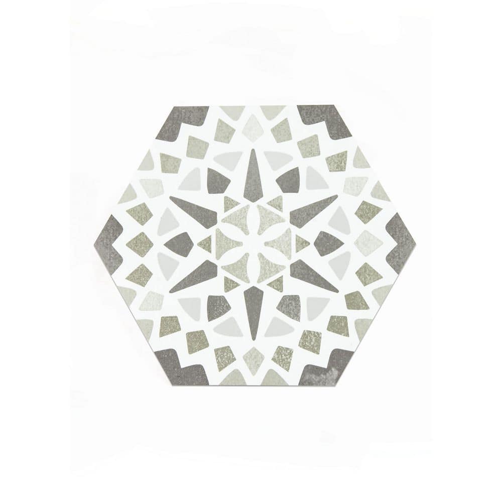 Ribera 10.4 in. W x 9 in. L Grey Peel & Stick Vinyl Tile Flooring (9 sq. ft./case) price history on PriceWatchPro