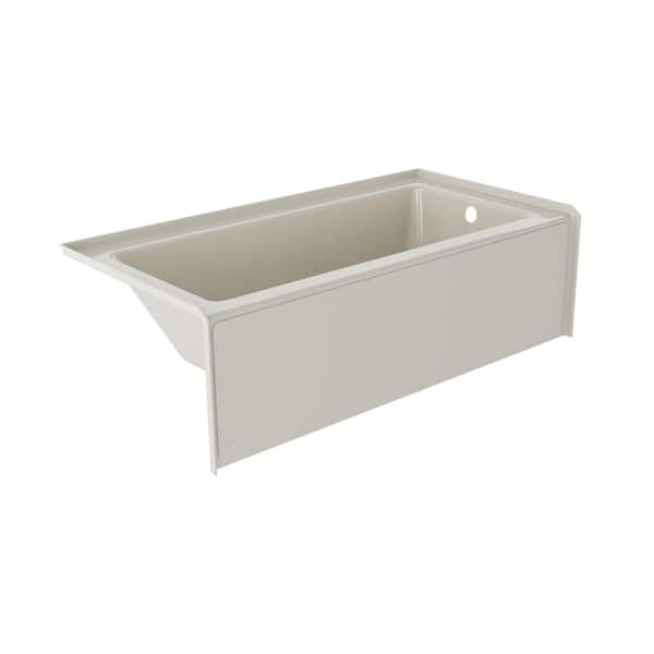 JACUZZI SIGNATURE 66 in. x 32 in. Soaking Bathtub with Right Drain in Oyster