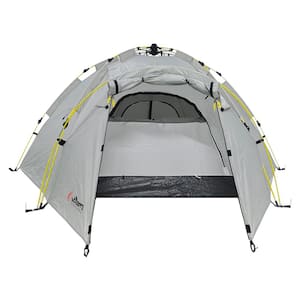 Nowata 4 Gray 4 Person Pop-up Dome Camping Tent