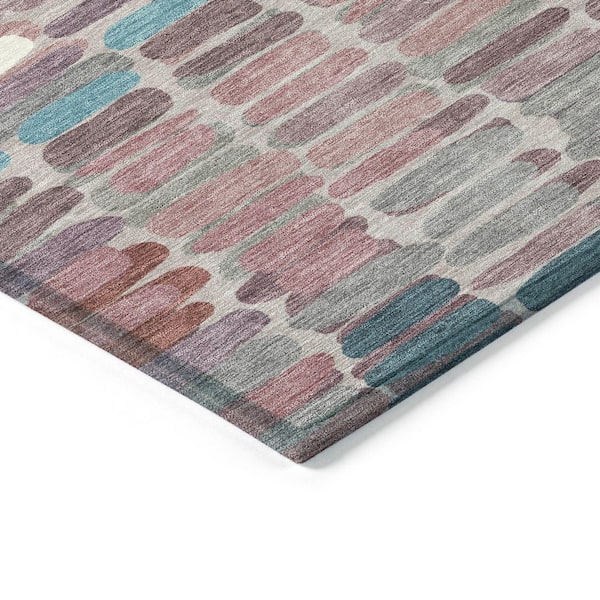Chantille Machine Washable Indoor/Outdoor Abstract ACN2349 Blush 3 ft. x 4 ft. Area Rug