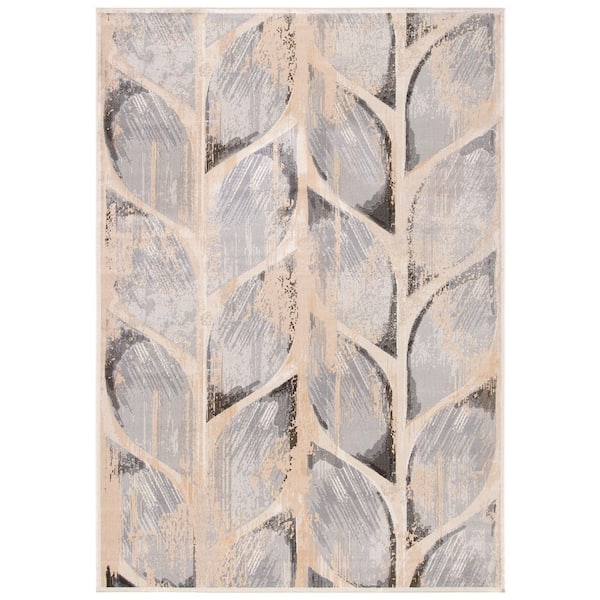 Atlas 3 ft. x 5 ft. Charcoal/Gray Geometric Area Rug