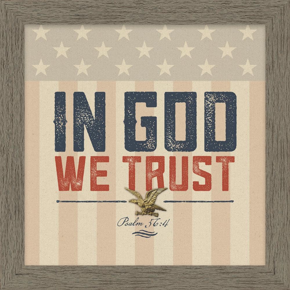 Patriotic Collection In God We Trust by Carpentree Framed Wall Art