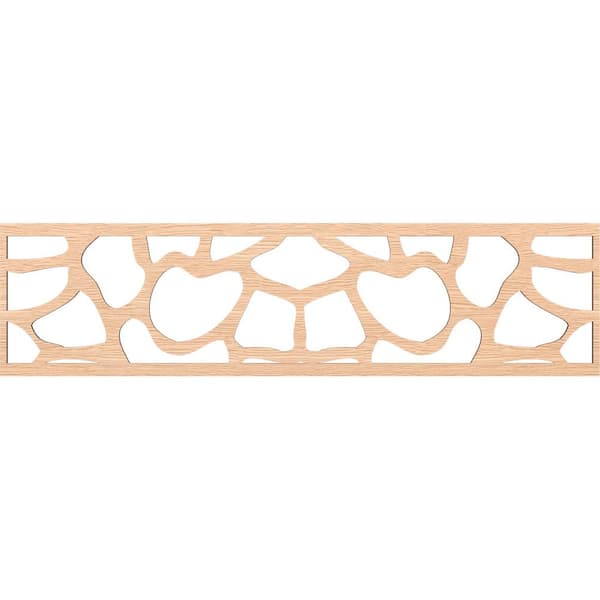 Ekena Millwork Rochester Fretwork 0.25 in. D x 47 in. W x 12 in. L Red Oak Wood Panel Moulding