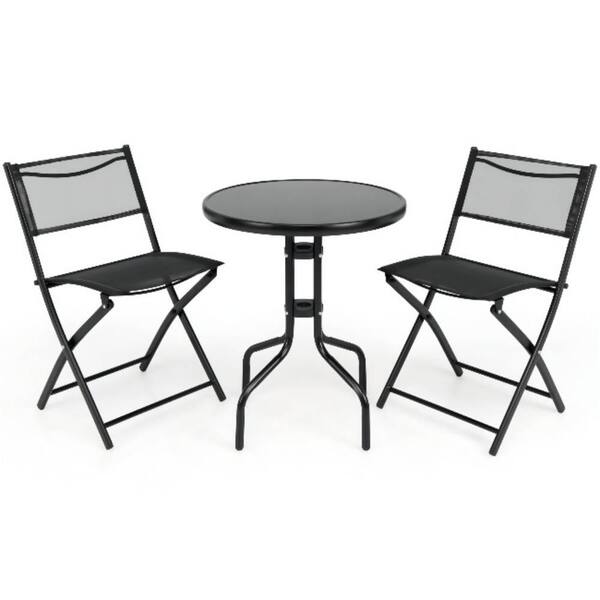 glass bistro set indoor