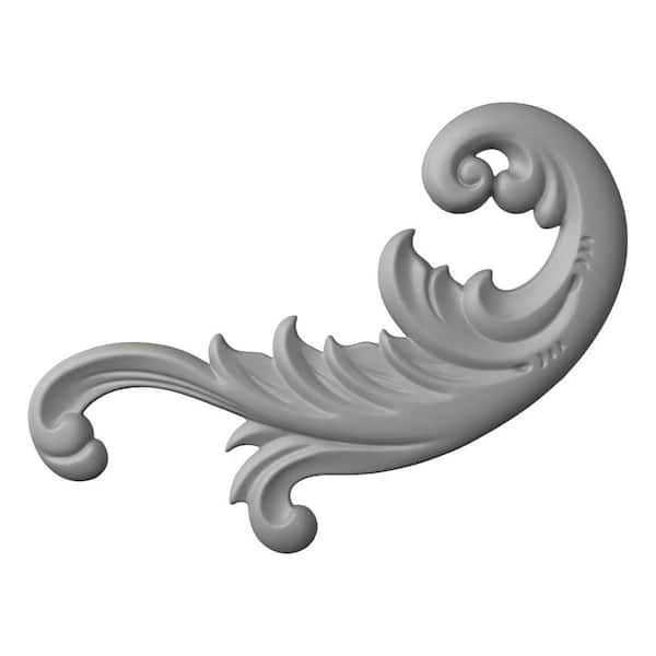 Ekena Millwork 0.75 in. x 17 in. x 9.125 in. Polyurethane Applique and Onlay Moulding