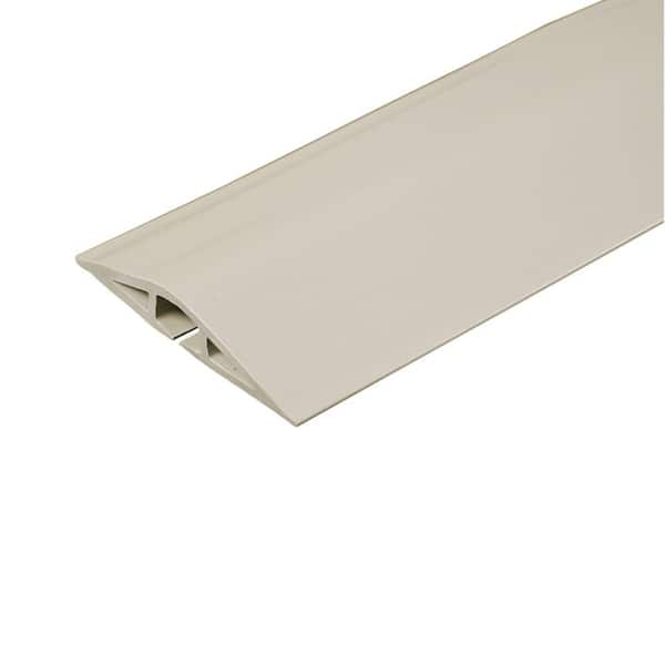 Legrand Wiremold Corduct 5 ft. 1-Channel Over-Floor Cord Protector, Ivory