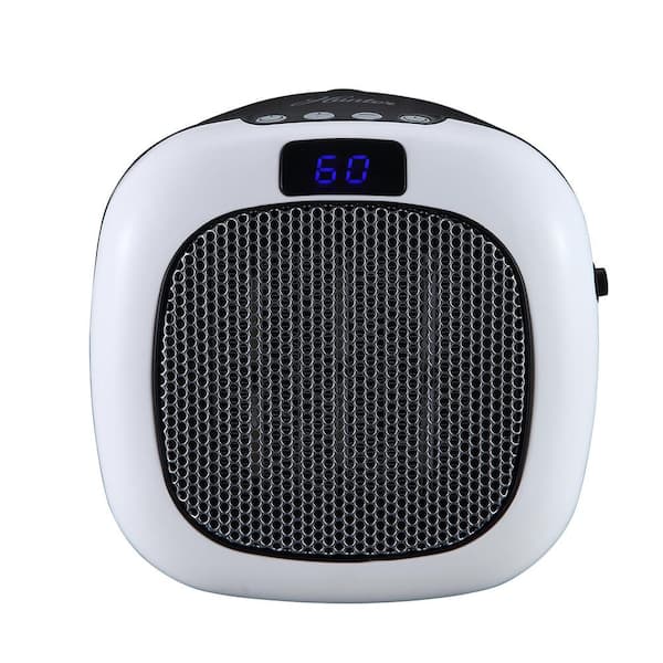 Hunter Deluxe Plug-in 750-Watt Ceramic Electric Space Heater with Remote Control