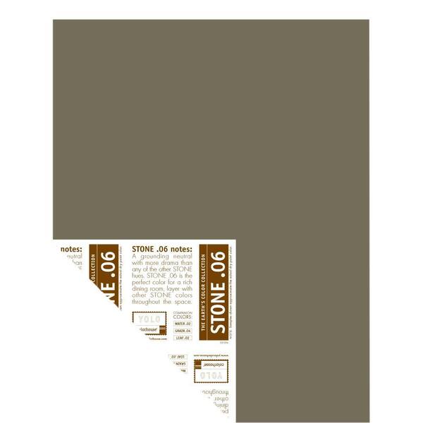 YOLO Colorhouse 12 in. x 16 in. Stone .06 Pre-Painted Big Chip Sample