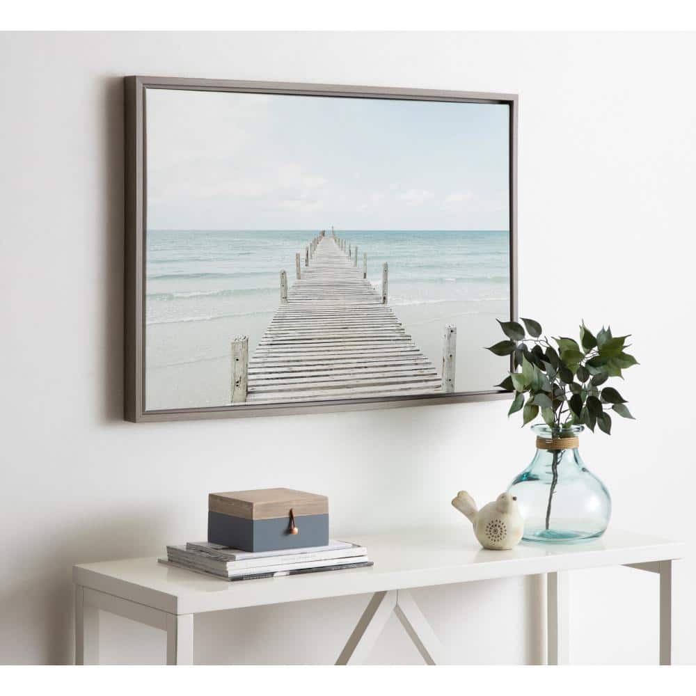 Blank Framed on Canvas Painting Bayou Breeze Frame Color: Bright Gold Framed