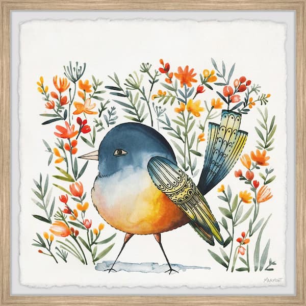 Unbranded "Out of the Nest" by Marmont Hill Framed Animal Art Print 18 in. x 18 in.