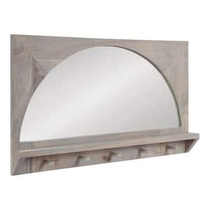 Andover 36.00 in. W x 22.00 in. H Wood White Rectangle Framed Decorative Mirror