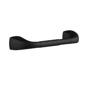 Gilde Wall-Mount Double Post Toilet Paper Holder in Satin Black