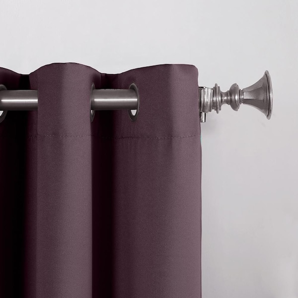 Sun Zero Gregory Plum Polyester 54 in. W x 54 in. L Grommet Room