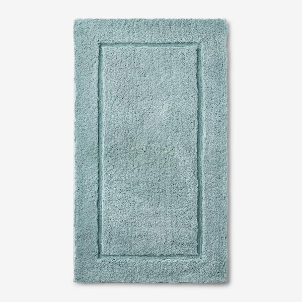 Legends Spa Green 24 in. x 17 in. Cotton Bath Rug