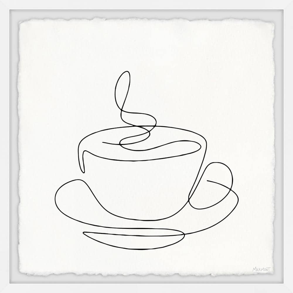 Its Coffee Time by Marmont Hill Framed Drink Art Print 18 in. x 18 in. .