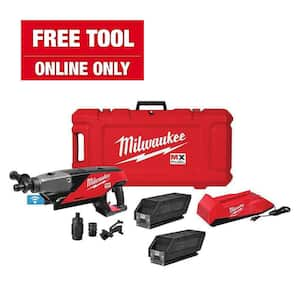 MX FUEL Lithium-Ion Cordless Handheld Core Drill Kit with 2 Batteries and Charger