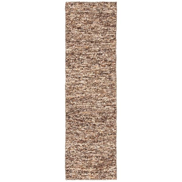 Natura 2 ft. x 8 ft. Beige/Taupe Uniform Marle Runner Rug