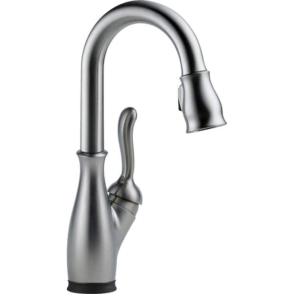 Delta Leland Single-Handle Bar Faucet with Touch2O Technology in Arctic Stainless