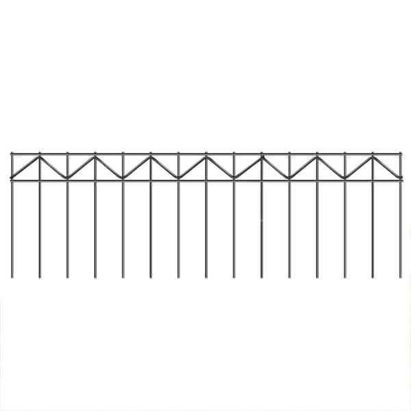 FAWEY TRED INC 10 Panels 32 in (L) X 10 in. (H) Metal Animal Barrier Fence, Decorative Garden Fence