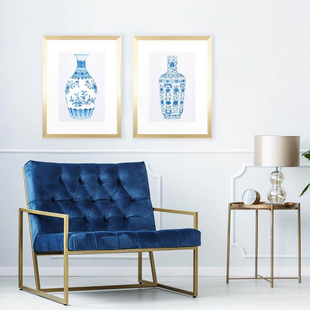 Ming Vase by Mccavitt 2 Piece Framed Giclee Nature Art Print 26 in. x 20 in. price history on PriceWatchPro