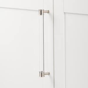 Midway Collection 9 in. (224 mm) Center-to-Center Crysacrylic with Satin Nickel Cabinet Door and Drawer Pull