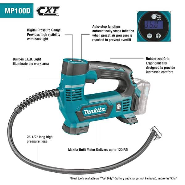 12V MAX CXT Lithium-Ion Cordless Electric Portable Inflator (Tool-Only)