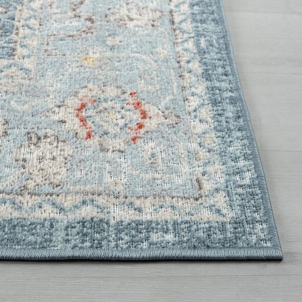 Blue 4 ft. x 6 ft. Anamica Bohemian/Electric Floral Durable Indoor/Outdoor Performance Area Rug