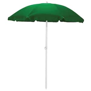 5.5 ft. Beach Patio Umbrella in Hunter Green