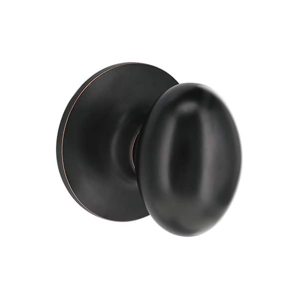 Defiant Oval Aged Bronze Hall/Closet Door Knob 32TYLX730B - The Home Depot